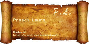 Prasch Laura névjegykártya